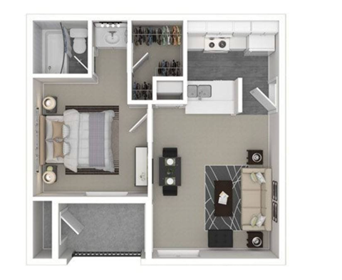 1 bed 1 bath at Peaks at Northwest Hills Apartments, Austin, TX